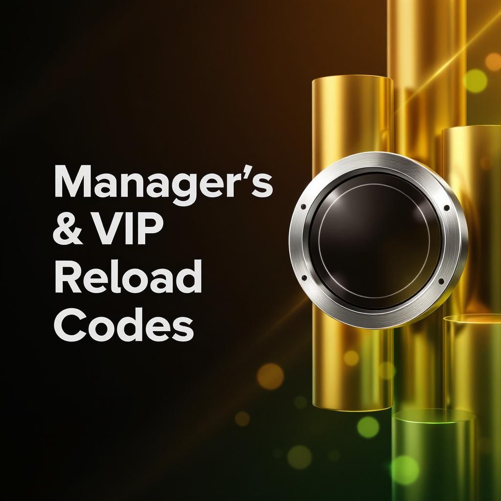 Manager’s & VIP Reload Codes